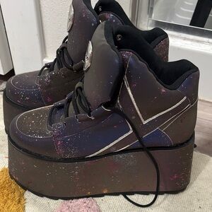 Demonia Multicolor Platform Shoes